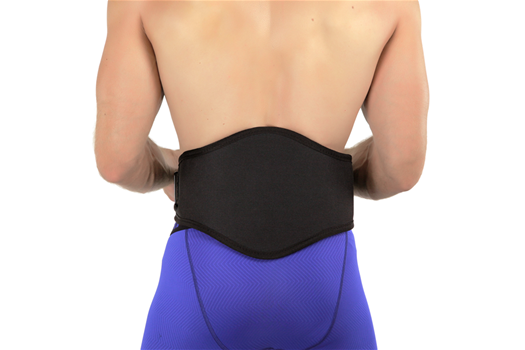 Back-A-Line Heavy-Duty Dynamic Back Support, Black with logo