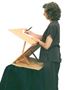 Adjustable Sit-Stand Podium Writing Slope, sitting position