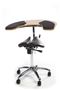Salli Twin Saddle Chair with Elbow Table and optional Thick Arm Pads for laptop
