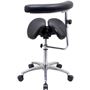 Kanewell Twin Adjustable Saddle Stool with 360° Rotating Arm