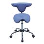 Kanewell Twin Adjustable Saddle Stool with 360° Dual-Purpose Back